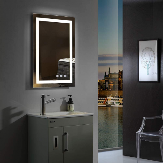 Bonnlo Dimmable LED Illuminated Bathroom Mirror
